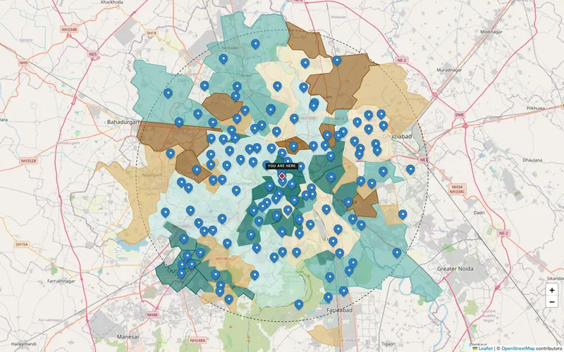 Delhi NCR: estimated household spend